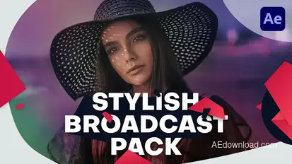 Stylish Broadcast Pack Video Displays template preview