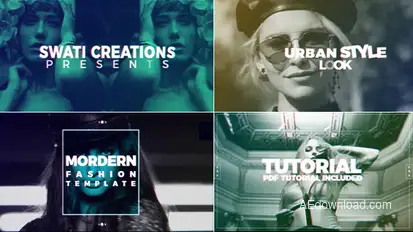 Stylish Fashion Promo Video Displays template preview