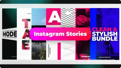 Stylish Instagram Stories Video Displays template preview