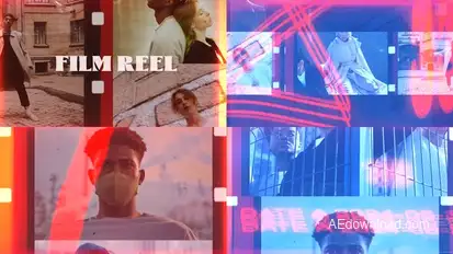 Stylish Old Film leader Opener: Timeless Nostalgic Intro Slideshow for Premiere Pro Premiere Pro template preview