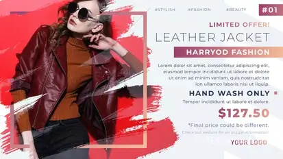 Stylish Promo Display Video Displays template preview