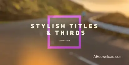 Stylish Titles & Thirds Video Displays template preview