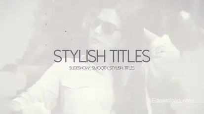 Stylish Titles Video Displays template preview
