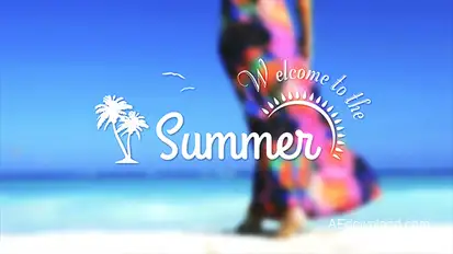 Summer Banners Video Displays template preview