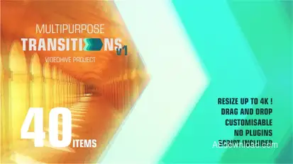 Super Transitions Kit Video Displays template preview