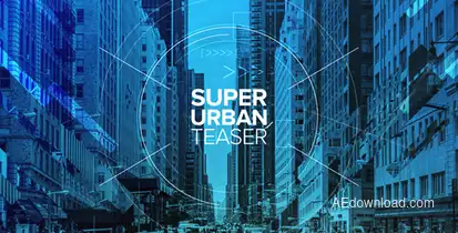 Super Urban Teaser Video Displays template preview