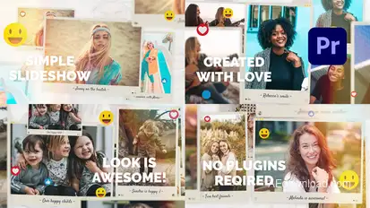 Sweety Memories Premiere Pro template preview