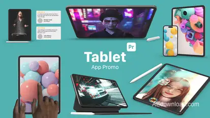 Tablet App Promo for Premiere Pro Premiere Pro template preview