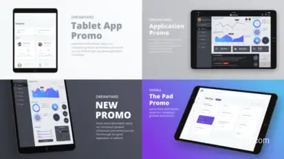 Tablet Presentation Kit Video Displays template preview
