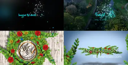 Tea Party Trailer Video Displays template preview