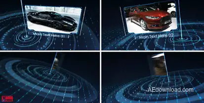 Tech Grid Show Video Displays template preview