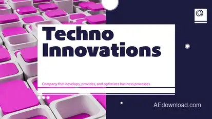 Techno Innovations Slides Premiere Pro template preview