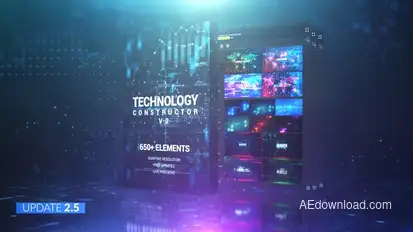 Technology Constructor Video Displays template preview