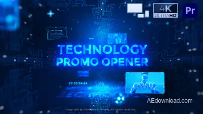 Technology Promo Opener - Premiere Pro Premiere Pro template preview