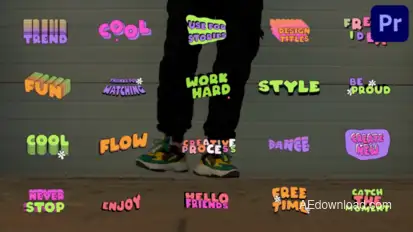 Text Design Titles for Premiere Pro Premiere Pro template preview