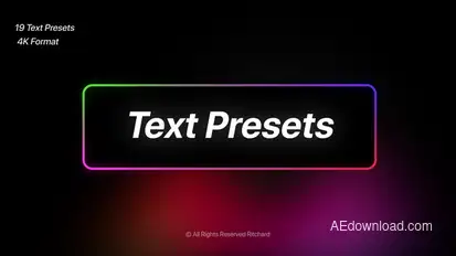 Text Presets Video Displays template preview