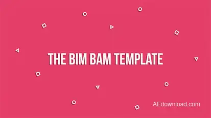 The Bim Bam Template Video Displays template preview