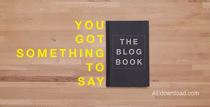 The BlogBook Video Displays template preview