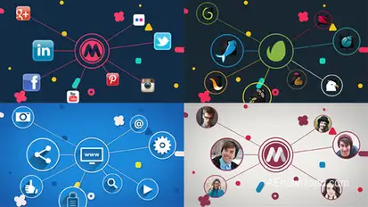 The Connection (Logo Reveal) Video Displays template preview