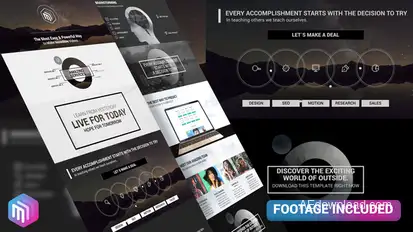 The Corporate - Modern Style Business Presentation Video Displays template preview