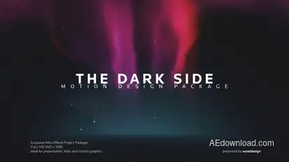 The Dark Side Titles Video Displays template preview