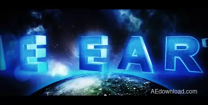 The Earth - Trailer Video Displays template preview