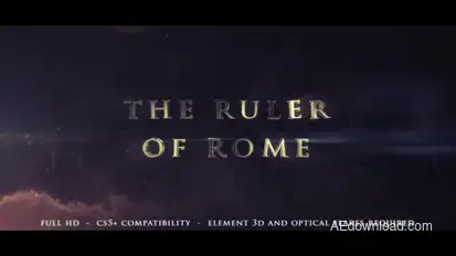 The Ruler Of Rome - Cinematic Trailer Video Displays template preview