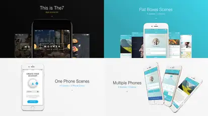 The7 - App Presentation Kit Video Displays template preview