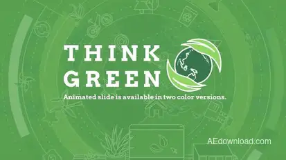 Think Green Video Displays template preview