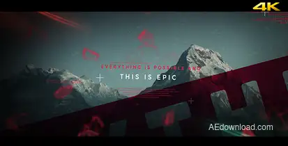 This is Epic - Cinematic Slideshow Video Displays template preview