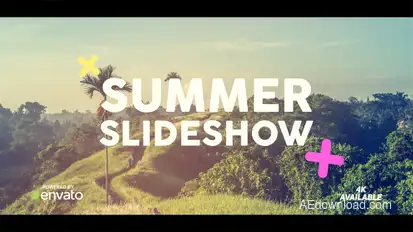 This is Summer Slideshow Video Displays template preview