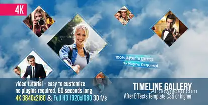 Timeline Gallery Video Displays template preview