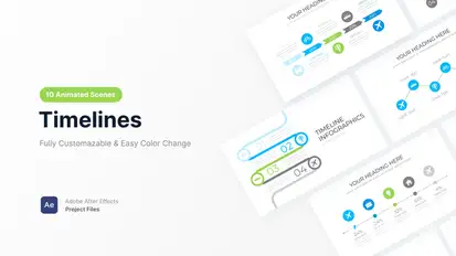 Timelines Infographics template preview