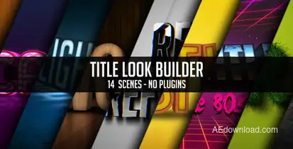 Title Look Builder Video Displays template preview