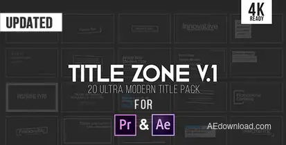 Title Zone V.1 Video Displays template preview