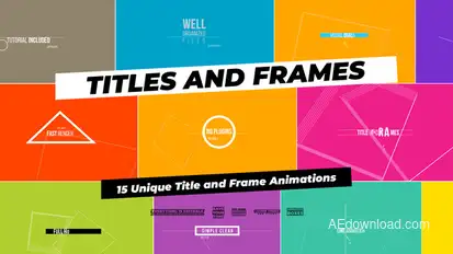 Titles And Frames Video Displays template preview