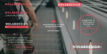 Titles and Quotes Video Displays template preview