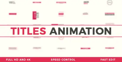 Titles Animation Video Displays template preview