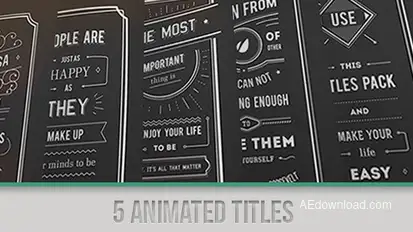 Titles Collection Video Displays template preview