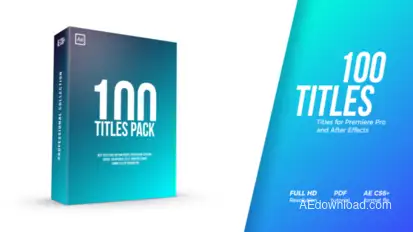 Titles Pack Video Displays template preview