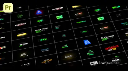 Titles Pro | Premiere Pro Premiere Pro template preview