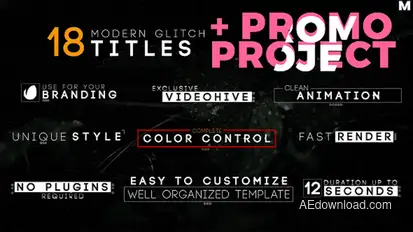 Titles Promo Video Displays template preview