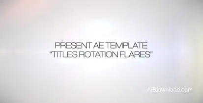 Titles Rotation Flare Video Displays template preview