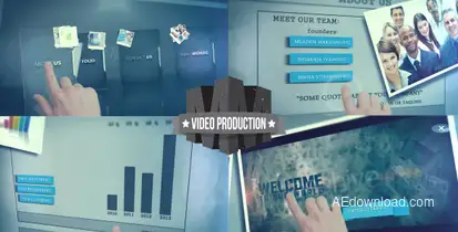 Touch Screen Presentation Video Displays template preview