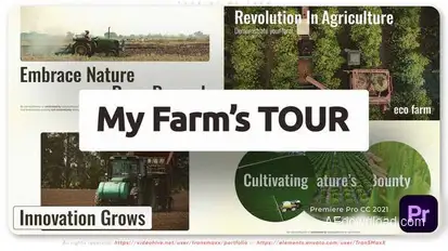 Tour of My Farm Premiere Pro template preview