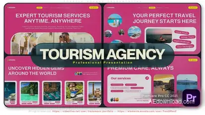 Tourism Agency Presentation Premiere Pro template preview