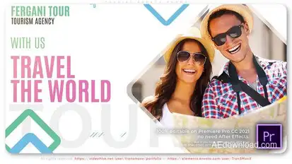 Tourist Agency Promo Video Displays template preview