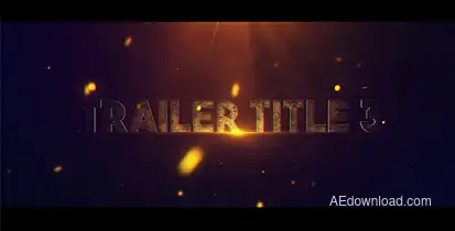 Trailer Title 3 Video Displays template preview