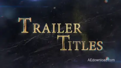 Trailer Titles Video Displays template preview