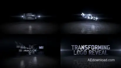 Transforming Logo Reveal Video Displays template preview